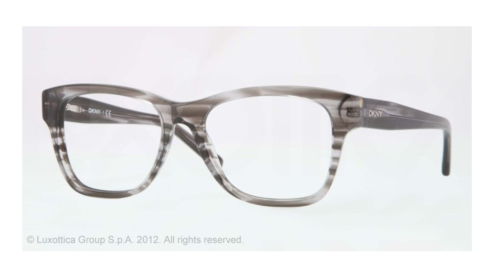 DKNY DY4641 Bifocal Prescription Eyeglasses 3449-52 - Striped Gray Frame, Demo Lens Lenses