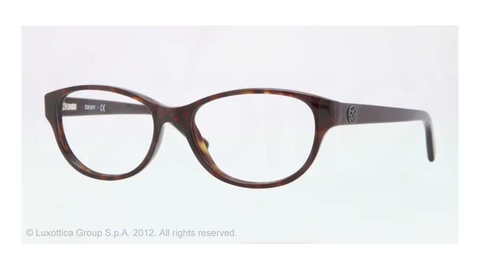 DKNY DY4642 Progressive Prescription Eyeglasses 3016-51 - Dark Tortoise Frame, Demo Lens Lenses