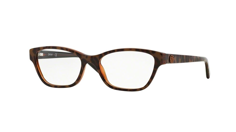 DKNY DY4644 Eyeglass Frames 3615-51 - Top Leopard On Brown Tr Frame, Demo Lens Lenses