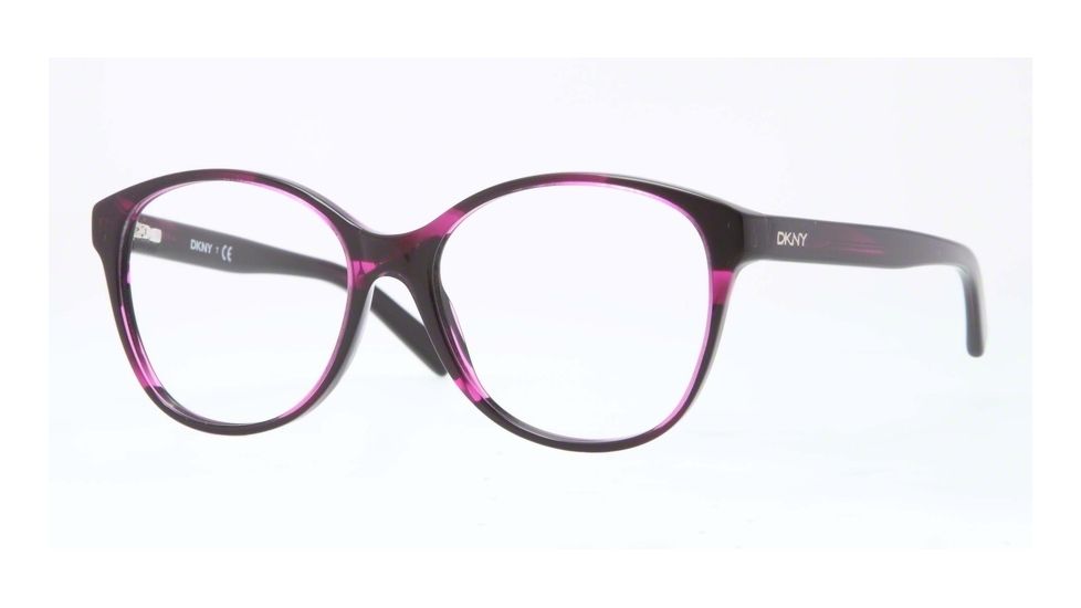 DKNY DY4647 Bifocal Prescription Eyeglasses 3611-51 - Spotted Gray Fuxia Frame