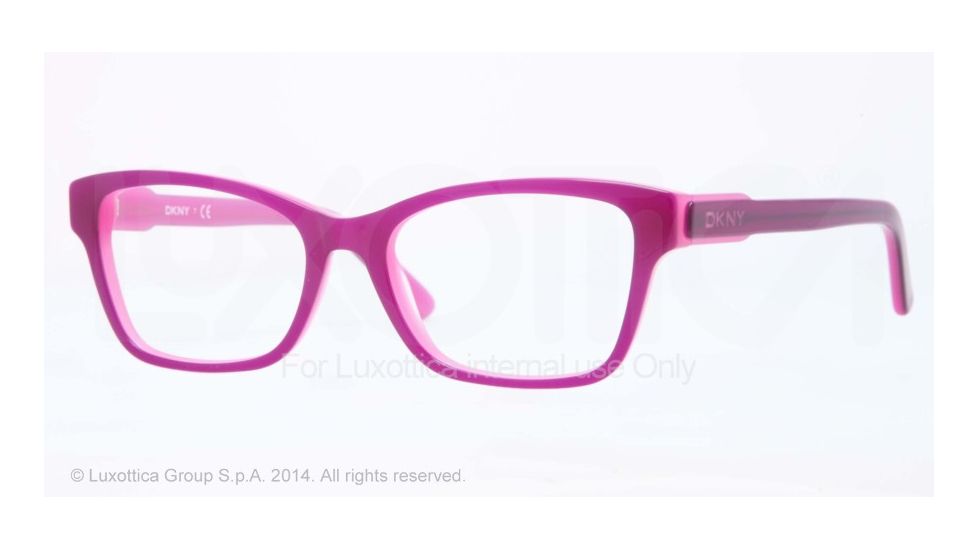 DKNY DY4650 Eyeglass Frames 3637-51 - Top Violet On Cyclamen Frame