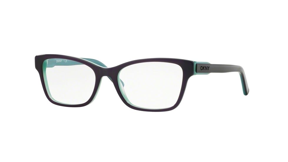 DKNY DY4650 Eyeglass Frames 3638-51 - Top Violet On Aqua Green Frame