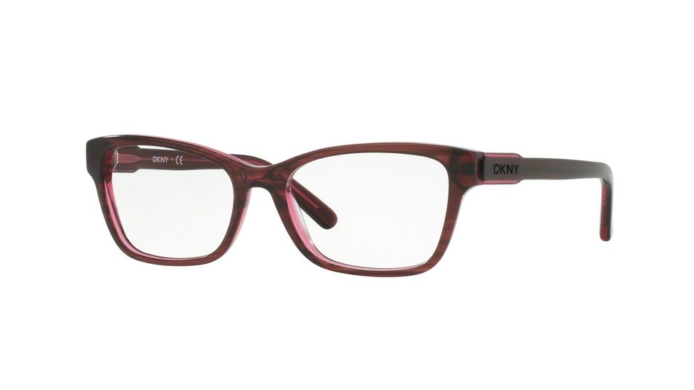 DKNY DY4650 Eyeglass Frames 3655-51 - Red On Red Transp Frame