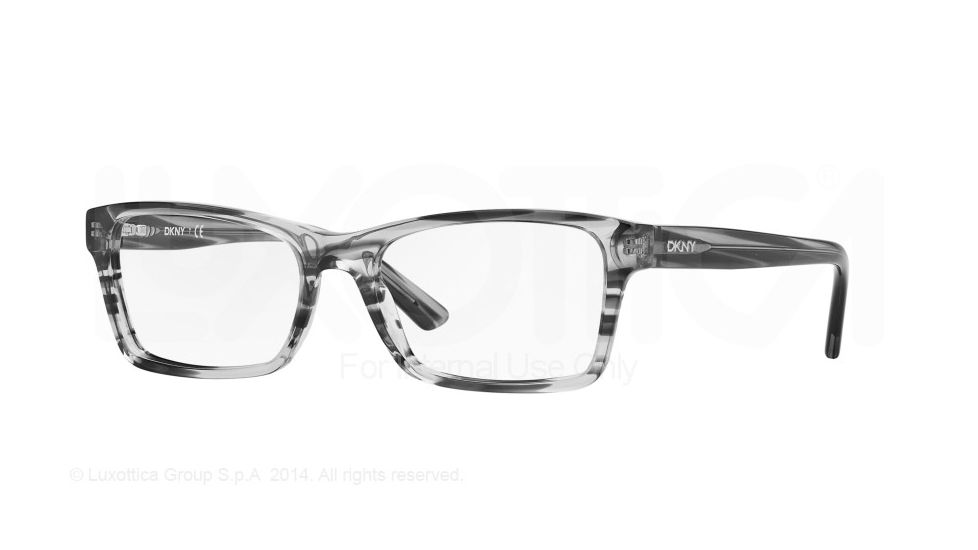 DKNY DY4652 Single Vision Prescription Eyeglasses 3649-52 - Striped Grey Frame