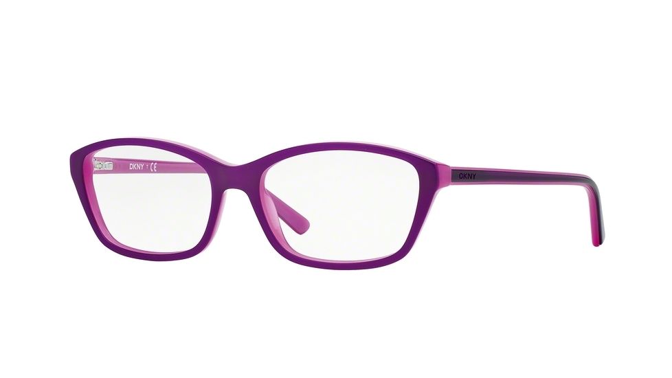 DKNY DY4658 Eyeglass Frames 3637-52 - Top Violet On Cyclamen Frame