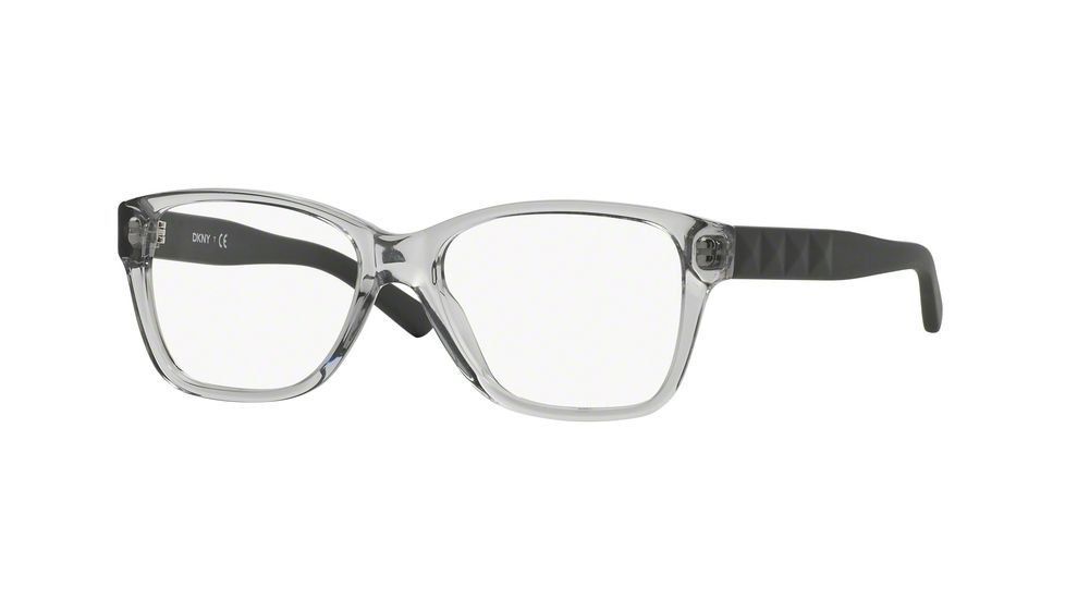 DKNY DY4660 Single Vision Prescription Eyeglasses 3653-51 - Transparent Grey Frame