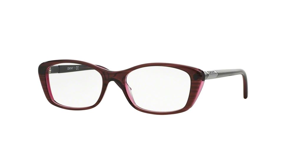 DKNY DY4661 Eyeglass Frames 3655-50 - Red On Red Transp Frame