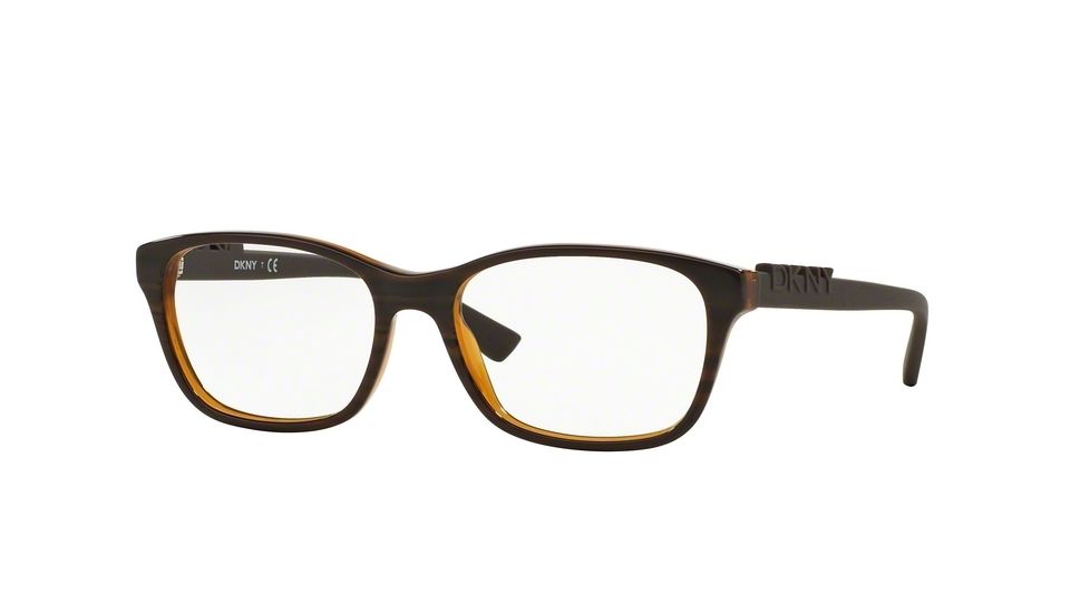 DKNY DY4663 Eyeglass Frames 3667-51 - Brown Rule Frame
