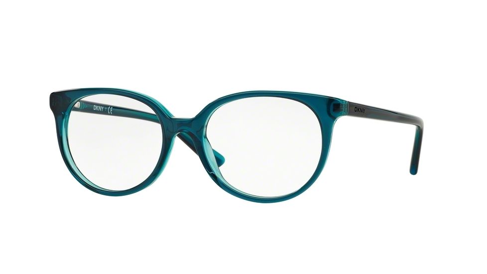 DKNY DY4666 Eyeglass Frames 3677-51 - Green/green Transparent Frame