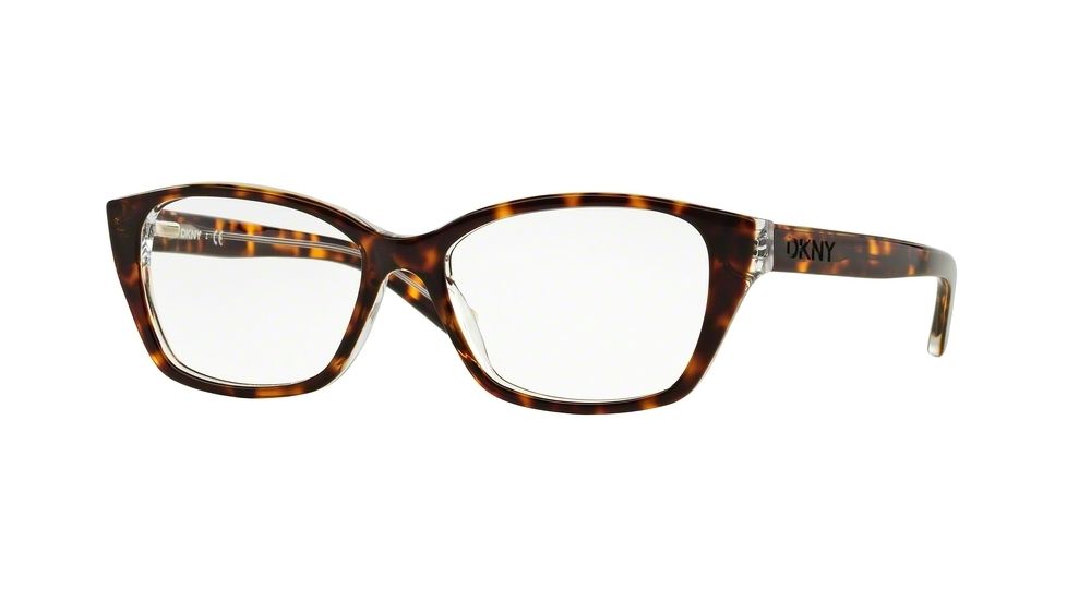 DKNY DY4668 Bifocal Prescription Eyeglasses 3684-53 - Tortoise / Crystal Frame