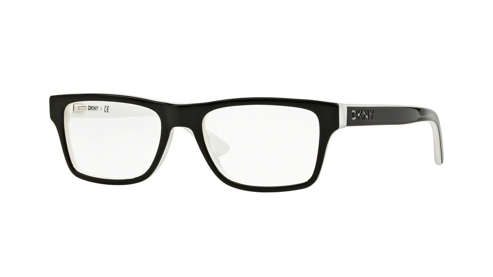 DKNY DY4669 Bifocal Prescription Eyeglasses 3627-53 - Black/White Frame