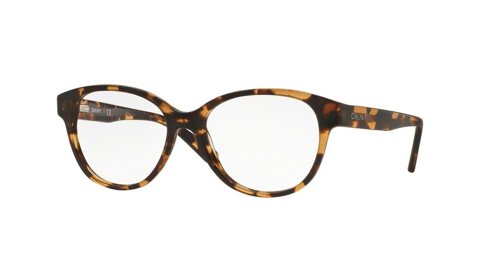 DKNY DY4673 Single Vision Prescription Eyeglasses 3700-52 - Amber Tortoise Frame