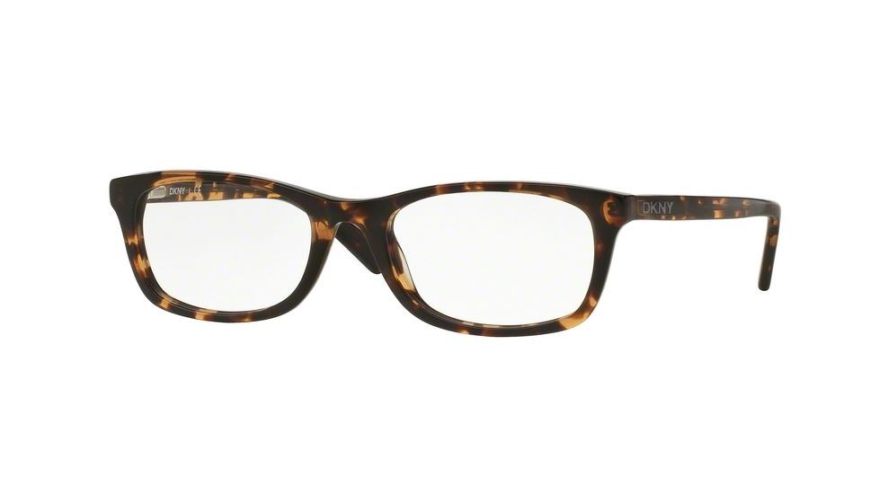 DKNY DY4674 Single Vision Prescription Eyeglasses 3700-52 - Amber Tortoise Frame