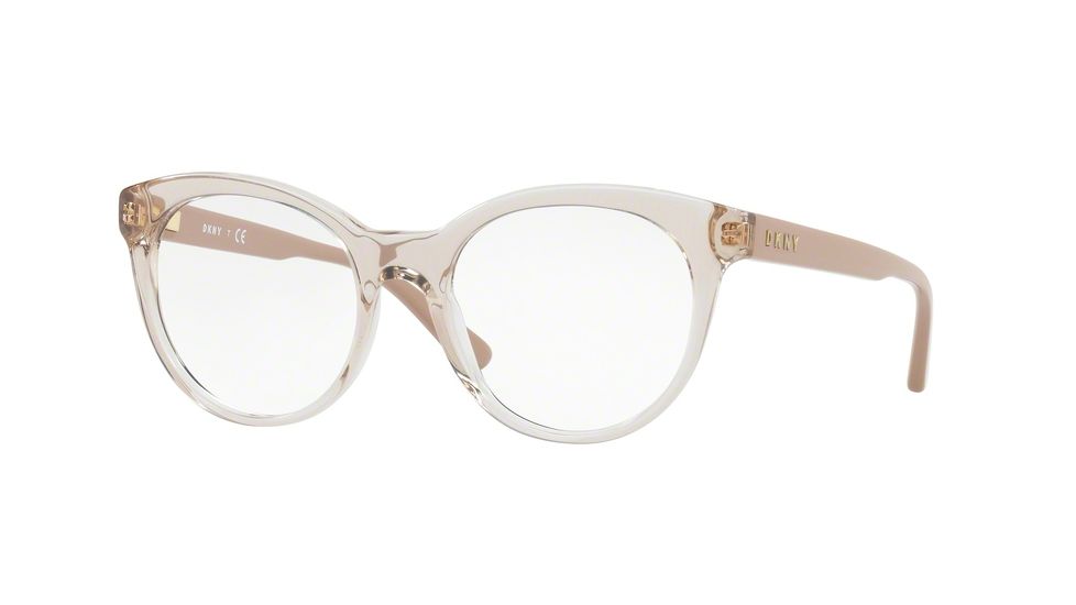 DKNY DY4676 Progressive Prescription Eyeglasses 3713-51 - Beige Translucent Frame