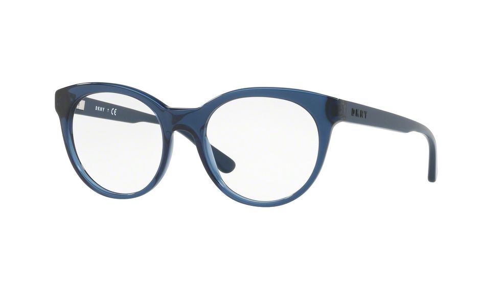 DKNY DY4676 Progressive Prescription Eyeglasses 3714-51 - Blue Translucent Frame