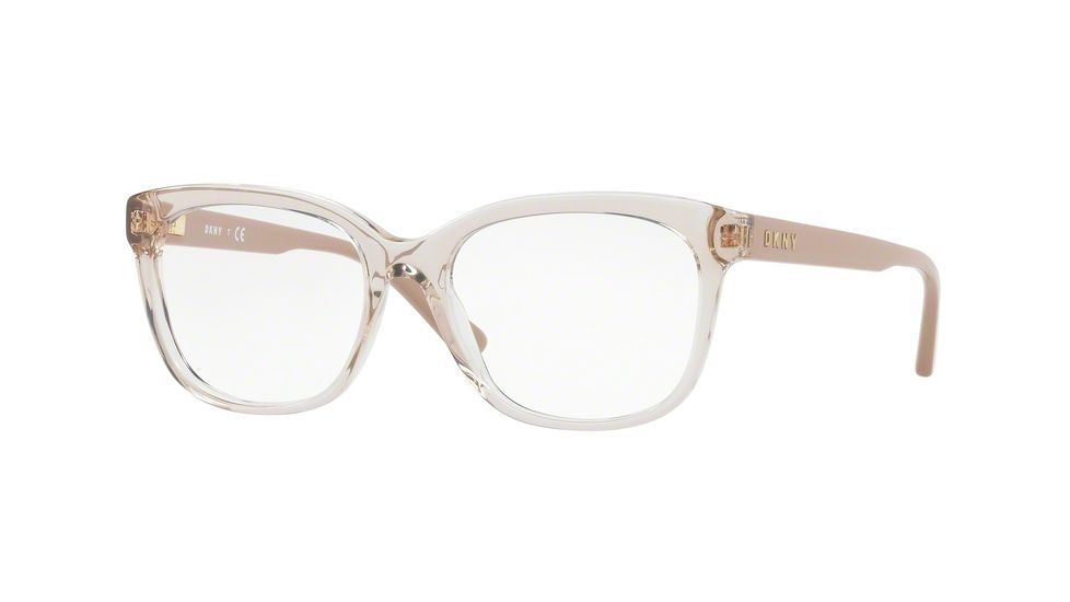 DKNY DY4677 Progressive Prescription Eyeglasses 3713-52 - Beige Translucent Frame