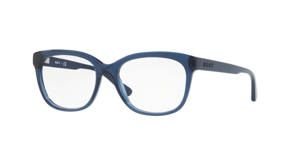 DKNY DY4677 Progressive Prescription Eyeglasses 3714-52 - Blue Translucent Frame