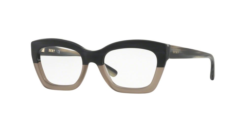 DKNY DY4683 Bifocal Prescription Eyeglasses 3748-49 - Matte Black Grey Horn Frame