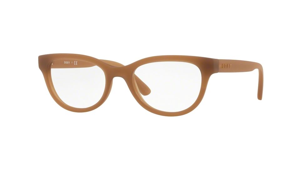 DKNY DY4687 Single Vision Prescription Eyeglasses 3758-51 - Light Brown Frame