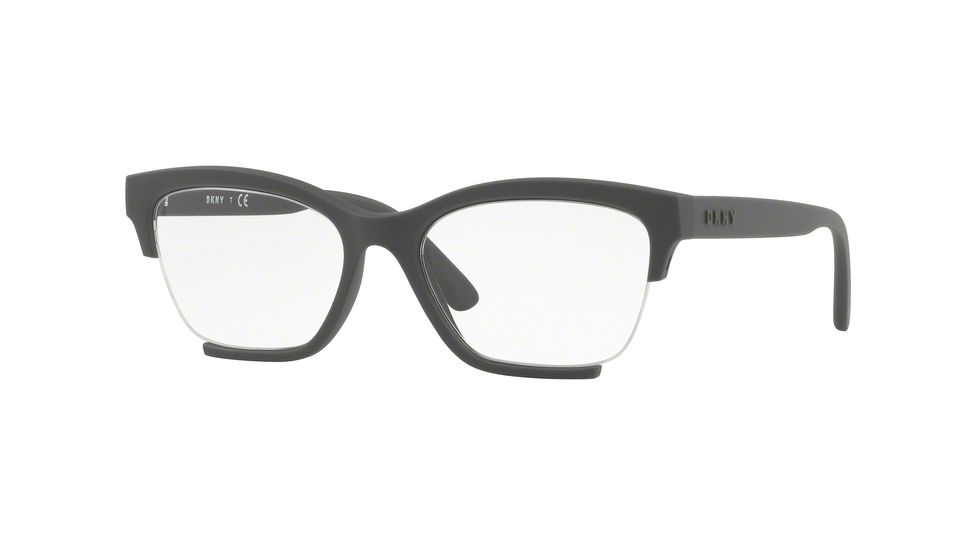 DKNY DY4688 Bifocal Prescription Eyeglasses 3778-52 - Matte Dark Grey Frame, Demo Lenses Lenses