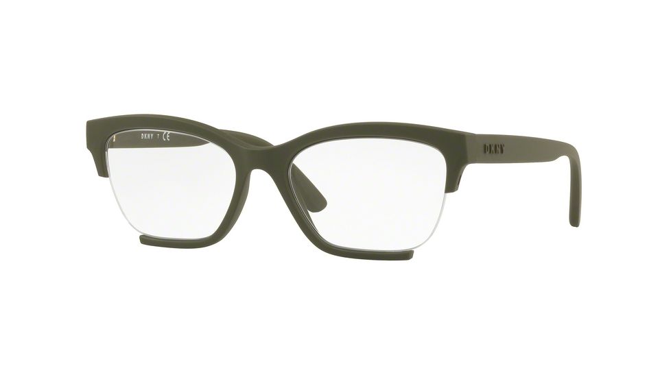 DKNY DY4688 Bifocal Prescription Eyeglasses 3779-52 - Matte Military Frame, Demo Lenses Lenses