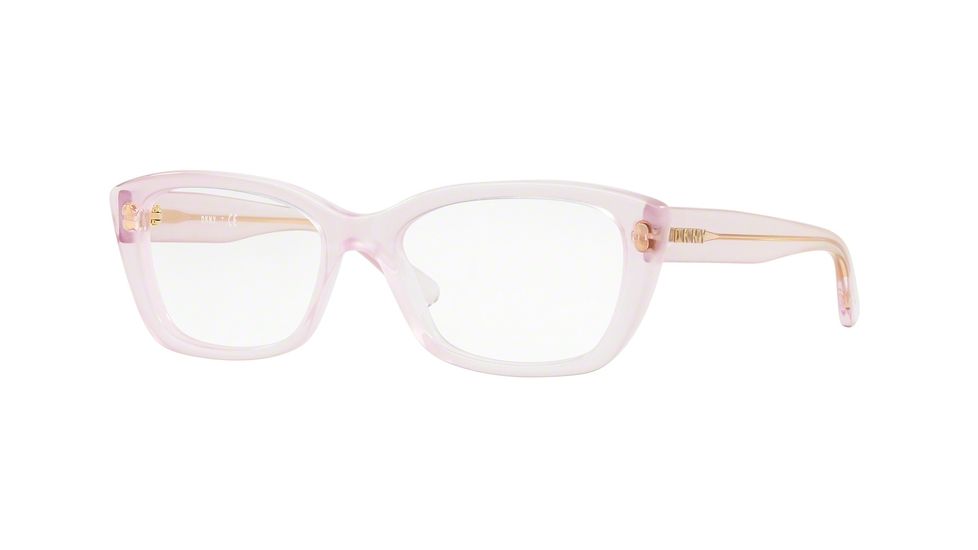 DKNY DY4690 Bifocal Prescription Eyeglasses 3765-51 - Blush Transparent Frame, Demo Lenses Lenses