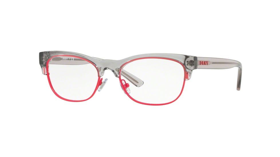 DKNY DY4691 Progressive Prescription Eyeglasses 3691-52 - Transparent Gray Frame