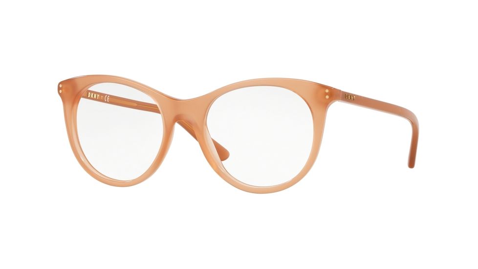 DKNY DY4694 Progressive Prescription Eyeglasses 3790-50 - Transparent Light Brown Frame