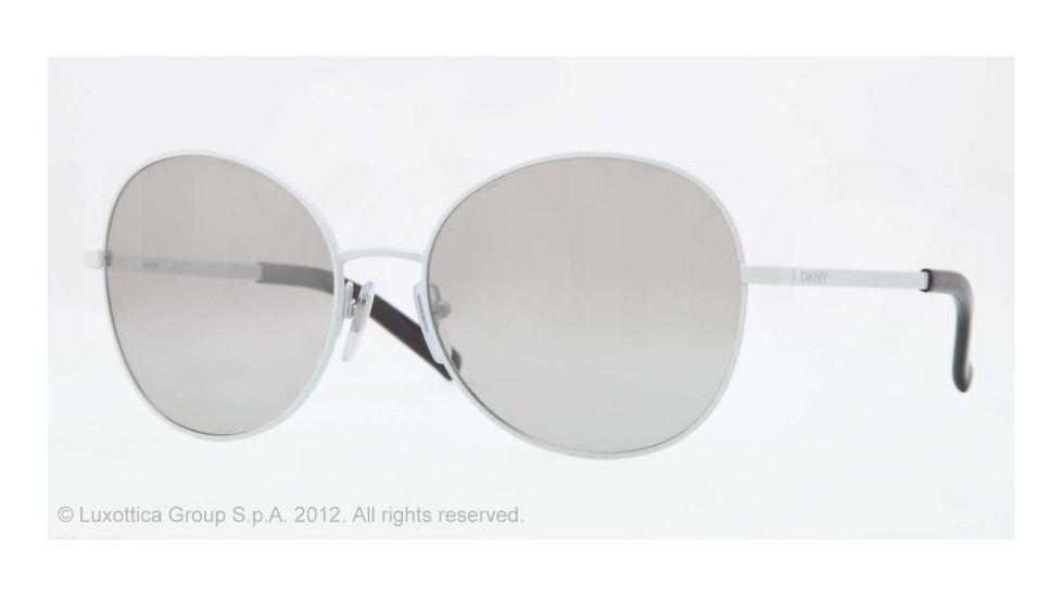 DKNY DY5076 Single Vision Prescription Sunglasses DY5076-12126V-56 - Lens Diameter 56 mm, Lens Diameter 56 mm, Frame Color White