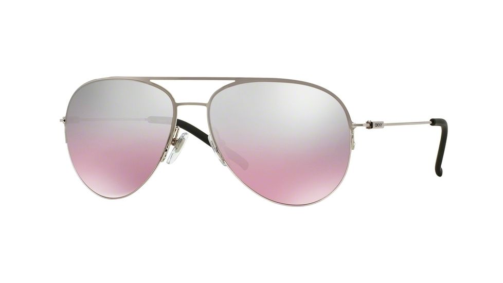 DKNY DY5080 Sunglasses 10027E-58 - Silver Frame, Pink Mirror Silver Gradient Lenses
