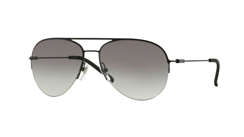 DKNY DY5080 Sunglasses 100411-58 - Matte Black Frame, Gray Gradient Lenses