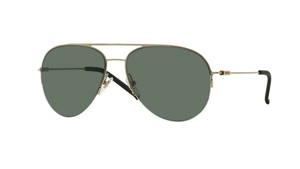 DKNY DY5080 Sunglasses 118971-58 - Pale Gold Frame, Grey Green Lenses