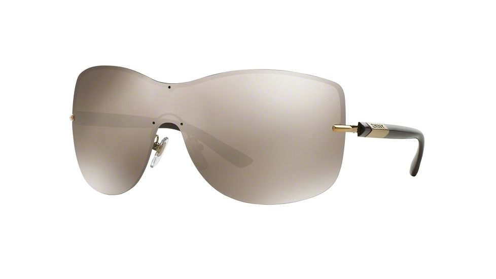 DKNY DY5081 Sunglasses 11895A-38 - Pale Gold Frame, Light Brown Mirror Gold Lenses