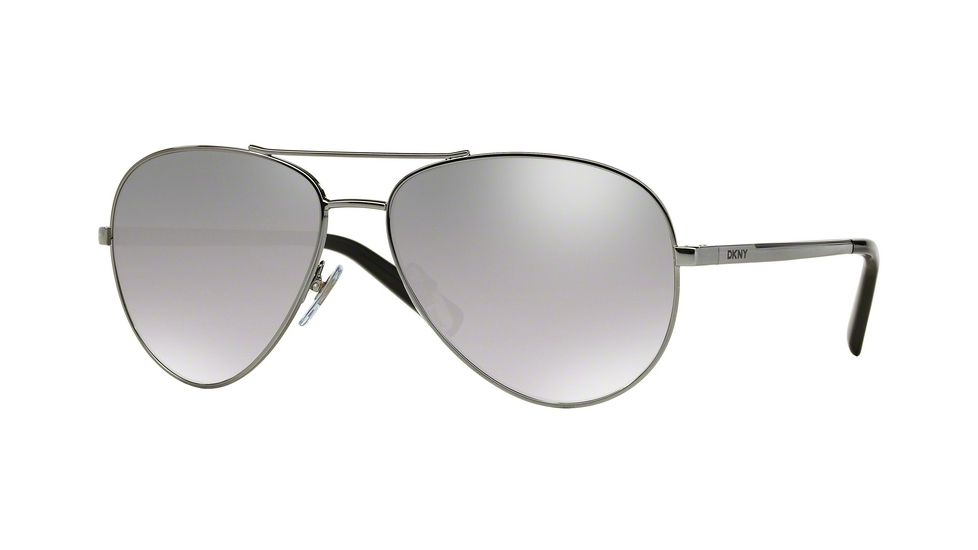 DKNY DY5083 Single Vision Prescription Sunglasses DY5083-10036V-59 - Lens Diameter 59 mm, Frame Color Dark Silver