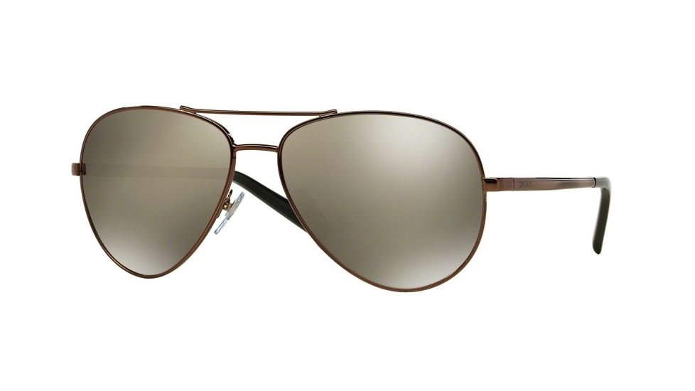 DKNY DY5083 Single Vision Prescription Sunglasses DY5083-11696F-59 - Lens Diameter 59 mm, Frame Color Brown