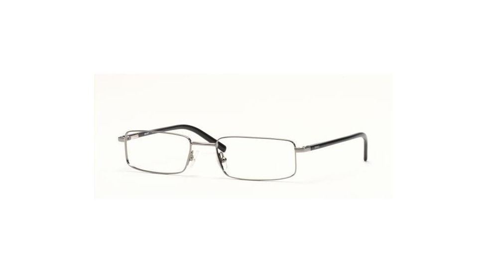 DKNY DY5542-1004-5217 Eyeglasses with No-Line Progressive Rx Prescription Lenses 52 mm Lense Diameter / Matte Black Frame