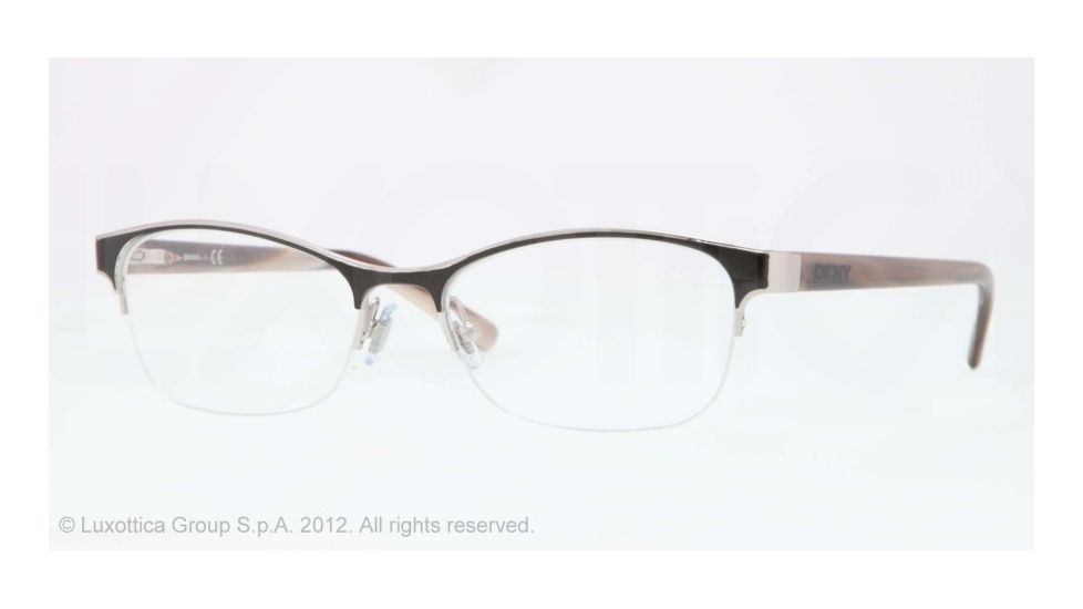 DKNY DY5641 Single Vision Prescription Eyeglasses 1097-52 - Dark Silver Frame, Demo Lens Lenses