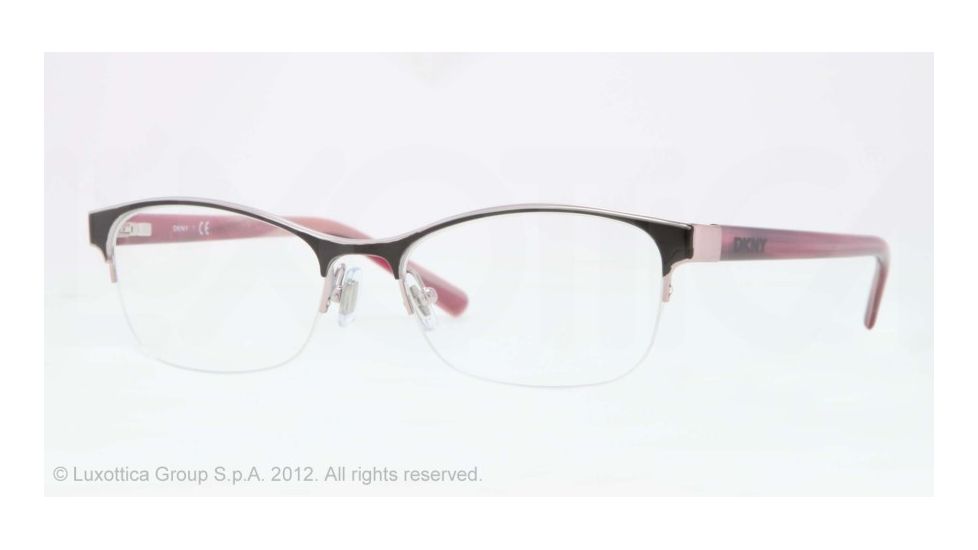 DKNY DY5641 Single Vision Prescription Eyeglasses 1213-52 - Dark Violet Frame, Demo Lens Lenses