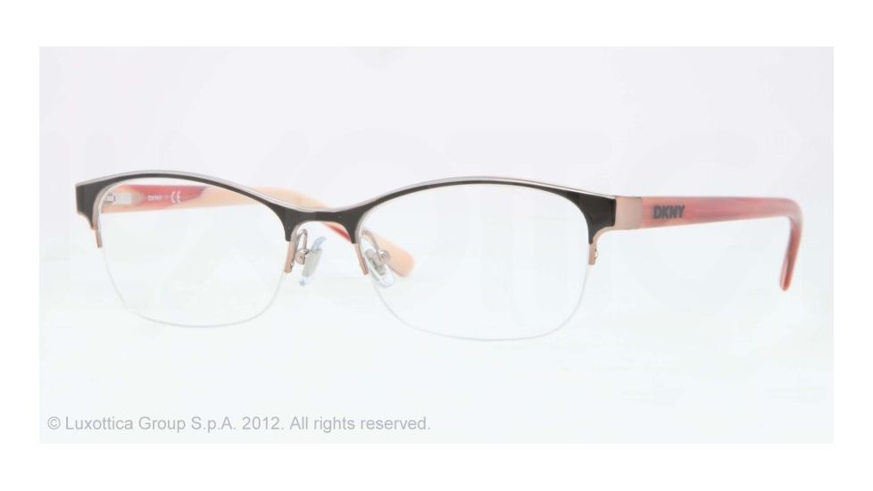 DKNY DY5641 Single Vision Prescription Eyeglasses 1214-52 - Peach Frame, Demo Lens Lenses
