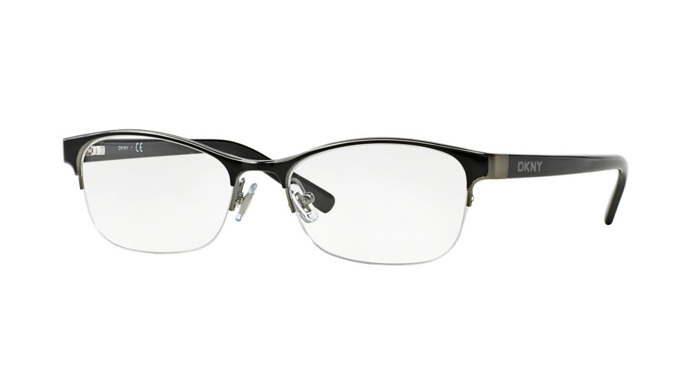 DKNY DY5641 Single Vision Prescription Eyeglasses 1014-52 - Matte Gunmetal Frame, Demo Lens Lenses