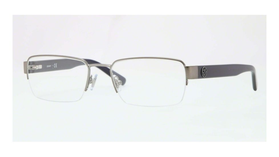 DKNY DY5643 Single Vision Prescription Eyeglasses 1014-54 - Matte Gunmetal Frame, Demo Lens Lenses