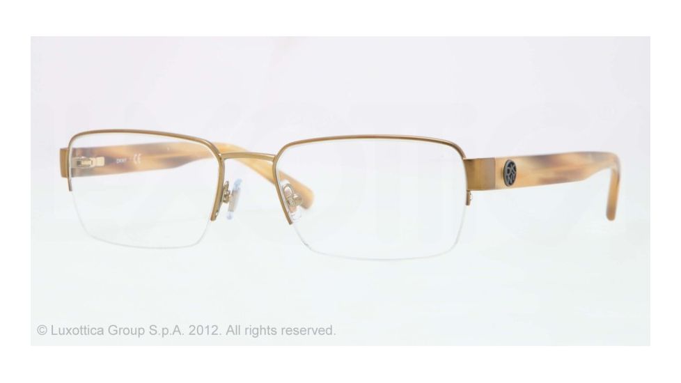 DKNY DY5643 Single Vision Prescription Eyeglasses 1216-52 - Brass Frame, Demo Lens Lenses