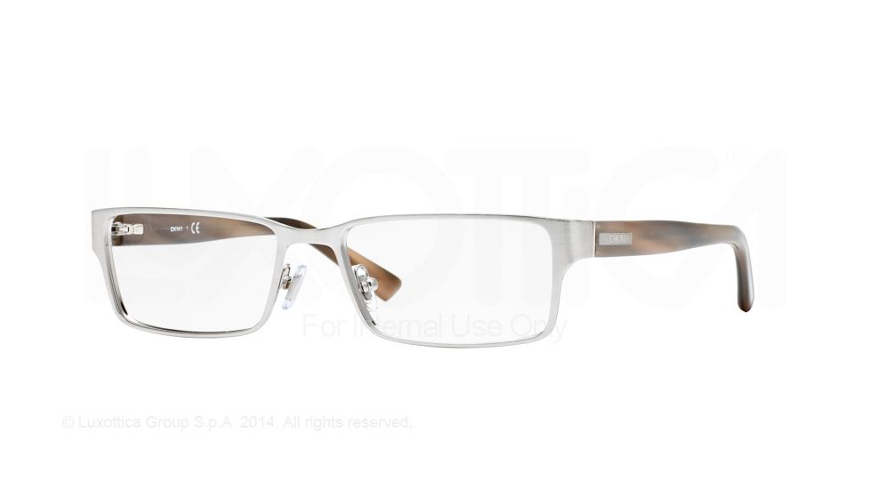 DKNY DY5646 Single Vision Prescription Eyeglasses 1010-54 - Brushed Silver Frame