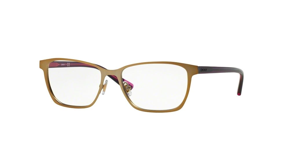 DKNY DY5650 Progressive Prescription Eyeglasses 1223-53 - Satiny Gold Frame