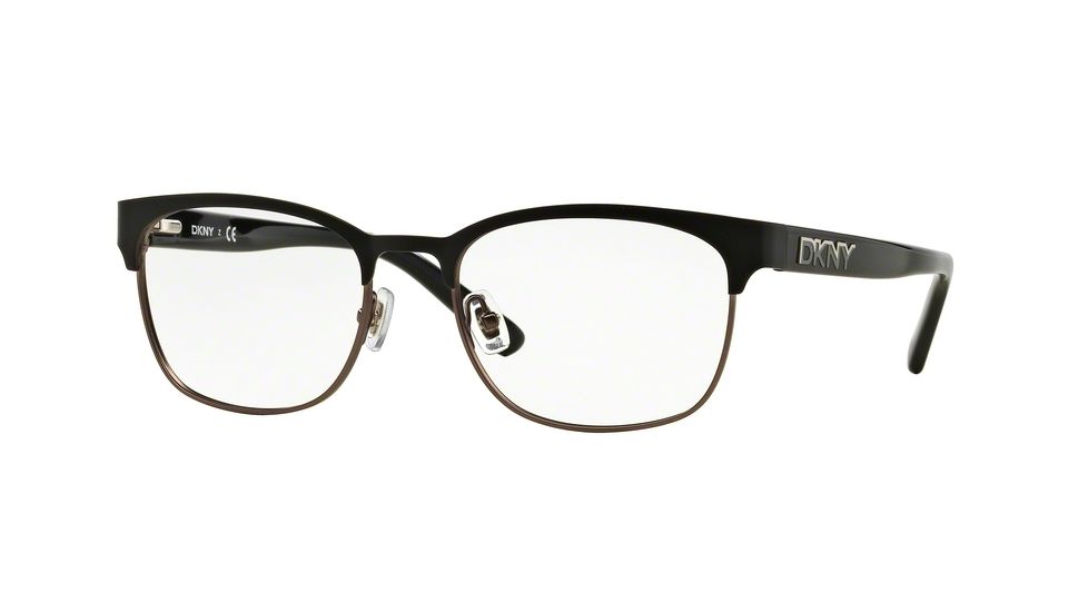 DKNY DY5652 Progressive Prescription Eyeglasses 1230-53 - Matte Black Gunmetal/black Frame