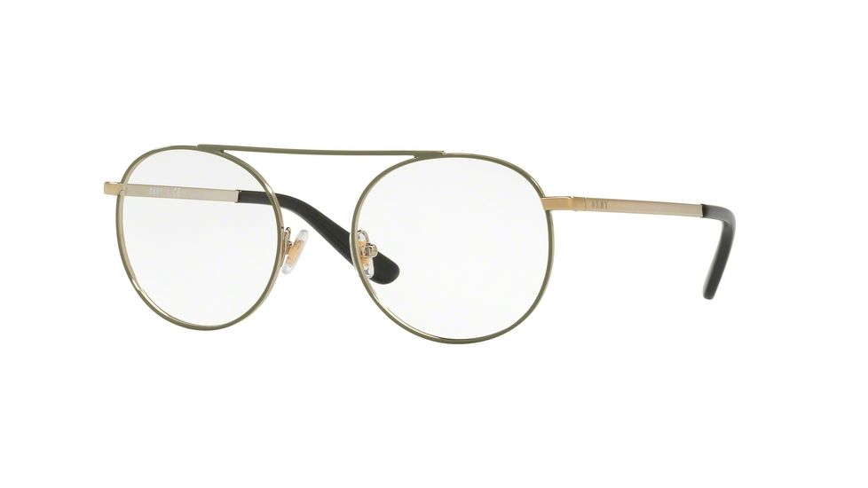 DKNY DY5656 Bifocal Prescription Eyeglasses 1241-50 - Gold / Military Frame