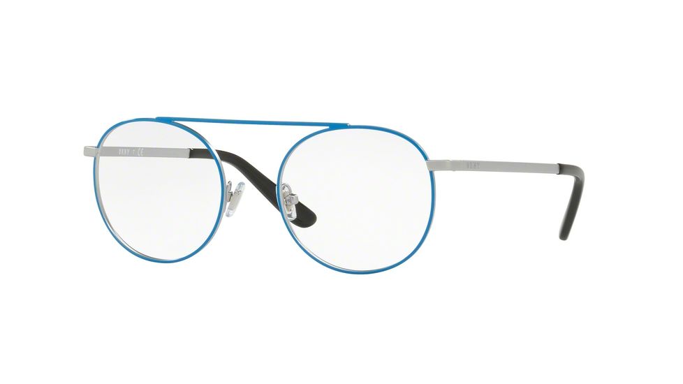 DKNY DY5656 Bifocal Prescription Eyeglasses 1248-50 - Silver / Blue Frame, Demo Lenses Lenses
