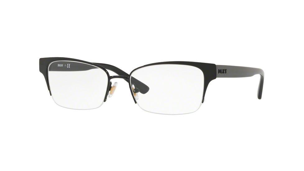 DKNY DY5657 Eyeglass Frames 1245-52 - Shiny Black Frame, Demo Lenses Lenses