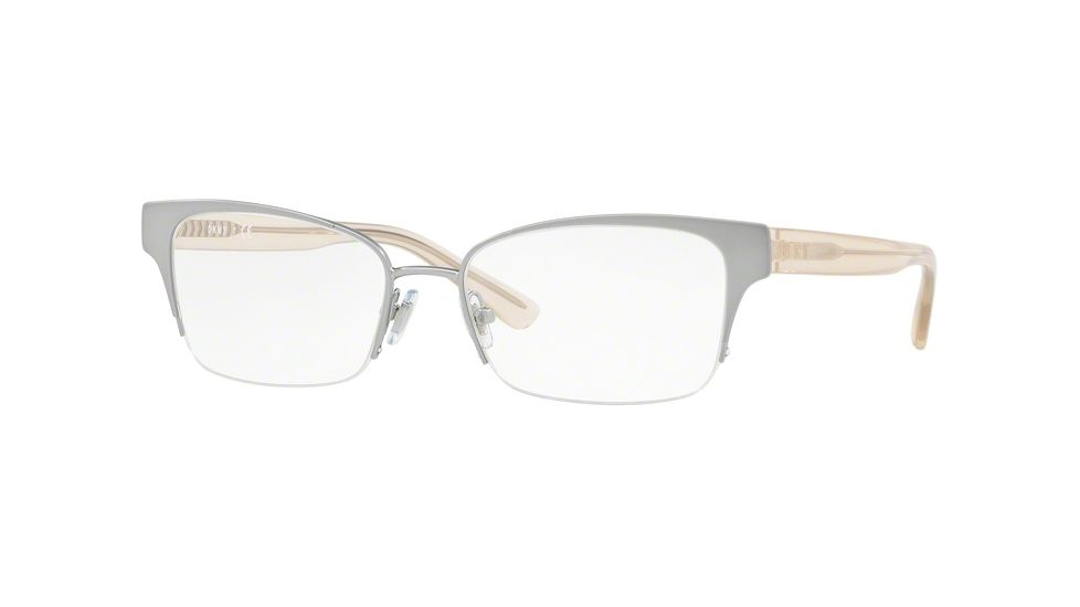 DKNY DY5657 Eyeglass Frames 1247-54 - Shiny Silver Frame, Demo Lenses Lenses