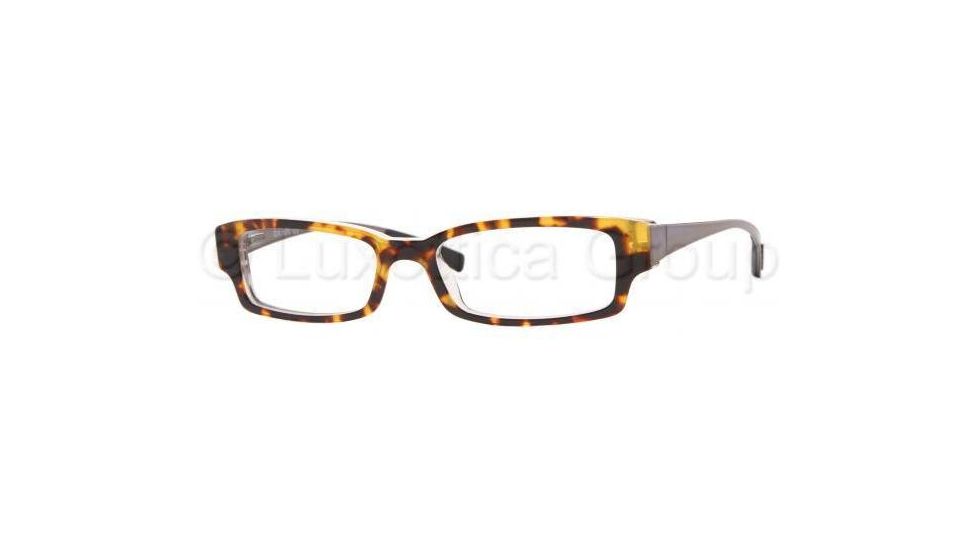 DKNY Eyeglasses DY4554 with No-Line Progressive Rx Prescription Lenses 3271-4916 - Top Havana On Crystal 